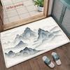 Mountain Ink Pattern Mat Living Room Decoration Home Sofa Non-Slip Carpet Study Bedroom Tatami Children'S Soft Floor Mat