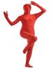MORYTRADE No-Face Full Body Zentai Suit, Halloween Costume, Red, 190cm