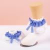 Cute Girls Cotton Slouch Socks for Toddlers with Multi-Layer Lace Trim and - Princess