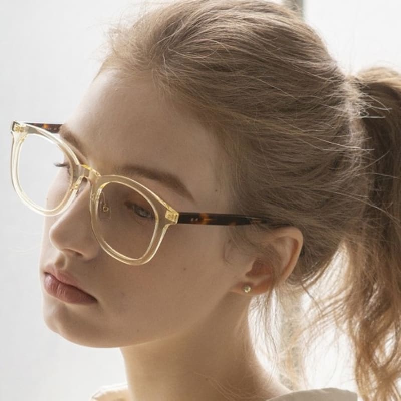 Oddeyewear ALI GLASSES YELLOW CLEAR