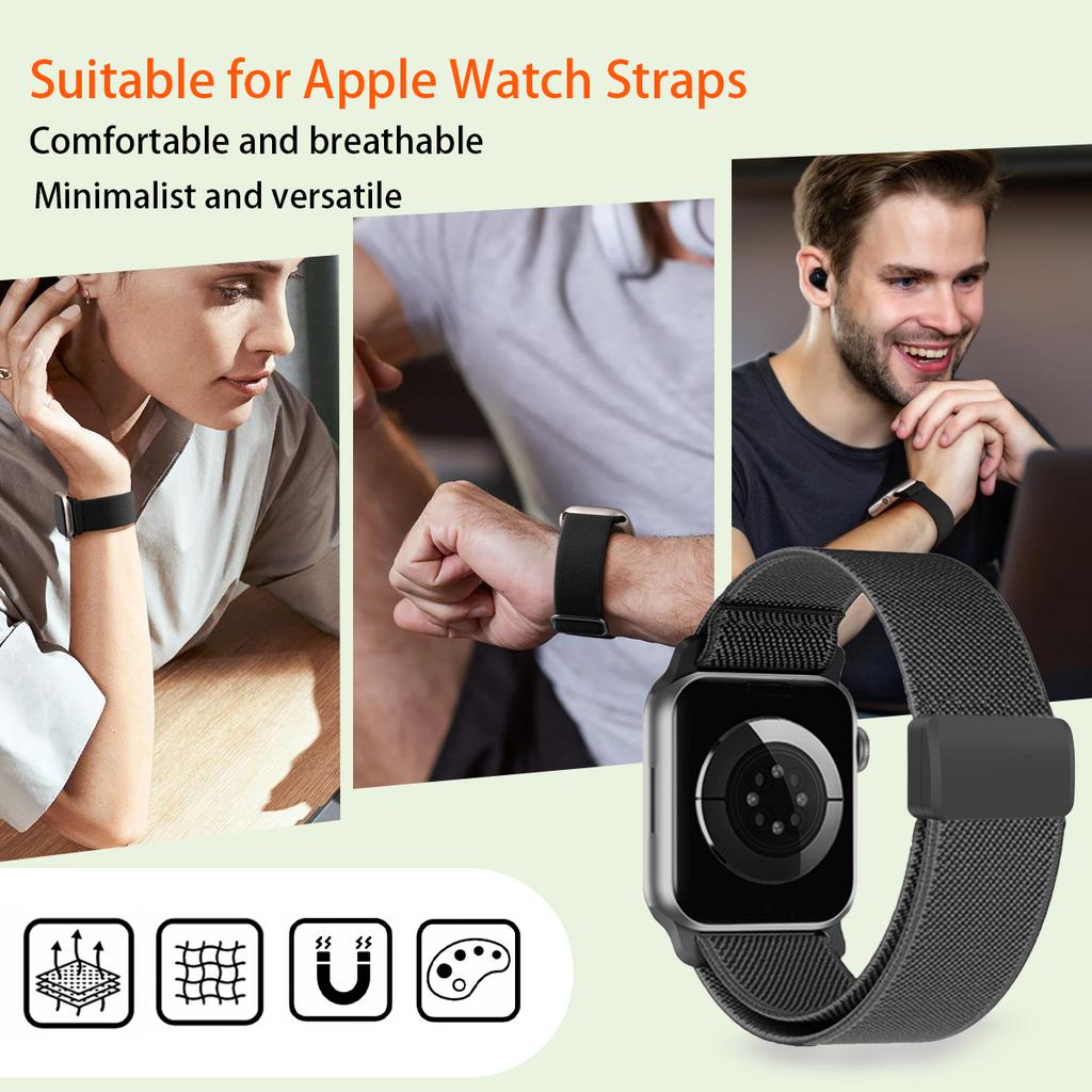 Sportarmband für Apple Watch Armband 46mm 44mm 40mm 42-38-41mm 45mm Atmungsaktives Armband iWatch Serie 10 9 8 7 6 SE 5 3 Ultra 2 49mm