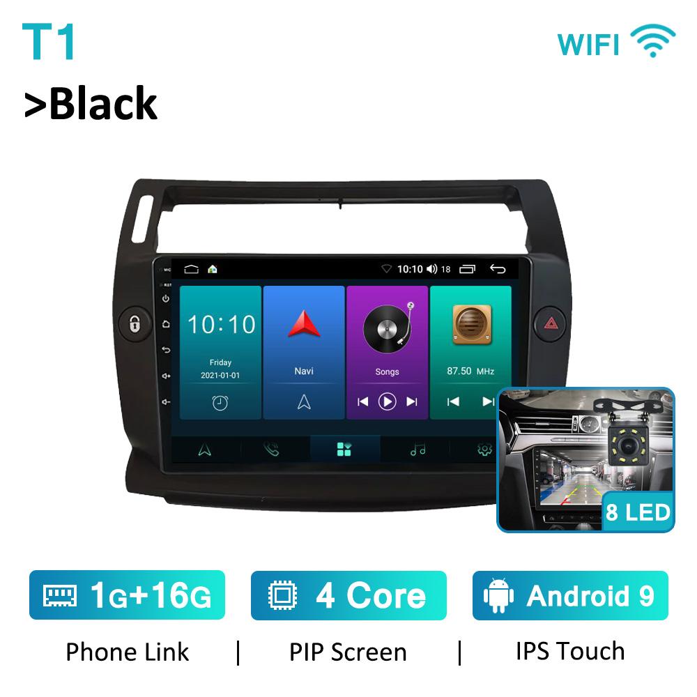 Wireless CarPlay Android Auto Car Radio For Citroen C4 LA LC C-Triomphe C-Quatre 2004 2005 2006 - 2014 GPS Autoradio 4G WIFI DSP
