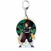Keychain Pendant Anime Demon Slayer Kimetsu No Yaiba Kamado Tanjirou Double Sided HD Bag Pendant Gift For Fans Cosplay Props Jewelry Gift