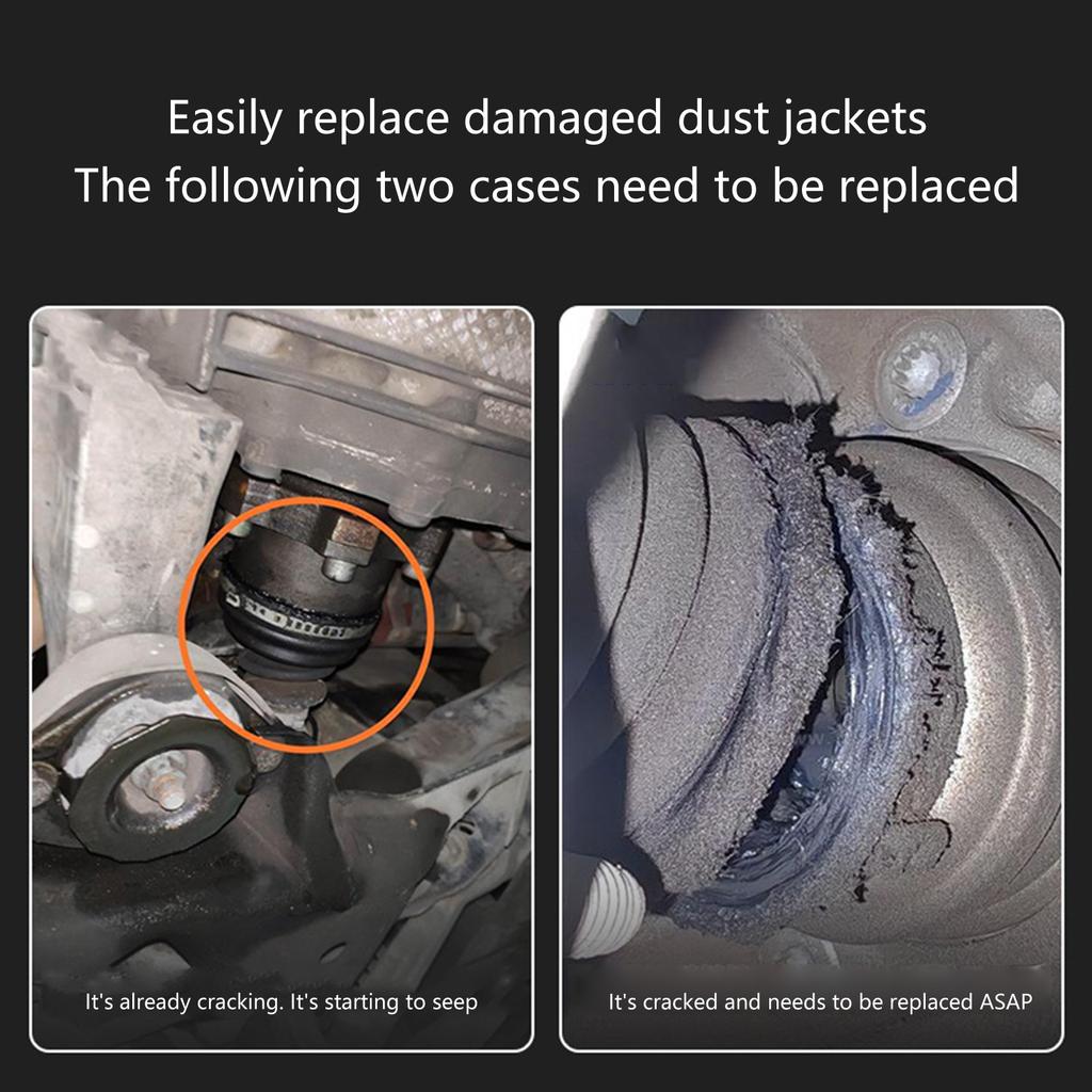 Universellt silikon CV-dammskydd/expander Anti-åldring Slitstyrka Dammskydd Uppgraderingar för Bil & Motorcyklar
