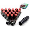 Car Wheel Lug Nuts M12x1.5/1.25 Universal Racing Tire Screw Caps Wheel Lug Nuts Extended Bolt Covers Decoration Parts 20Pcs
