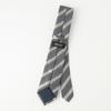 [Comme Ca Ism] Textured Weave Regimental Stripe Necktie 47-06NK06-205 Gray F