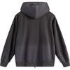 Li Ning Badfive Comfortable Casual Simple Loose Hooded Letter Print Cardigan Sweatshirt Men Sweatshirt Black Chocolate AWDV033-1