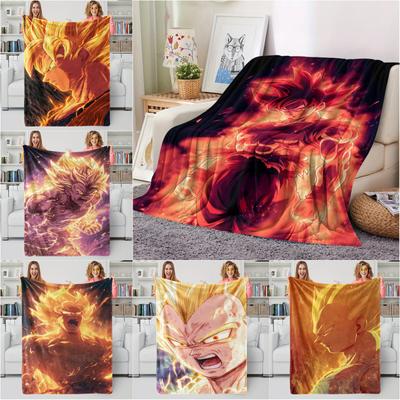 Anime 3D Dragon Ball Print Blanket Multifunctional Cover Blanket Soft Flannel Blanket Gift Blanket for Home Outdoor Leisure