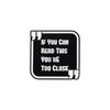 And Black Contemporary White Enamel Pin Brooch With Cartoon Design Perfect For Unisex Wear Casual