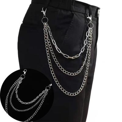 Layered Punk Chain Rock Pants Belt Chain Jewelry Accessory Metal Chain  Men Women Waist Key Chain