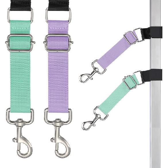 Pet Dog Grooming Arm Accessories - Dogs Loop Pets Grooming Loops Extension Straps 2 PCS Adjustable Secure and Stable Loop Extender Bathing Restraint