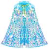 Mermaid Princess Role Play Cape Toy Sequined Clothes Children Girls Halloween Carnival Birthday Party Dress Up Exquisite Capes