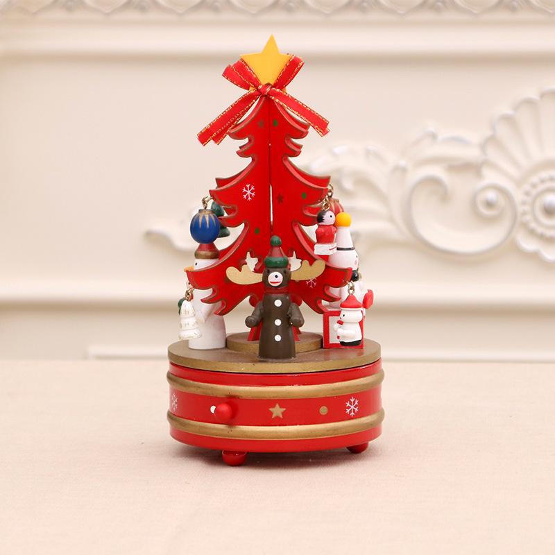 Weihnachtsschmuck Weihnachten Holz Drehbare Spieluhr Spieluhr Christbaumschmuck Kindergeschenke Geschenke