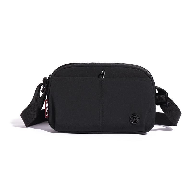 Compact Nylon Crossbody Bag with Zipper Closure Casual Small Shoulder Purse for Daily Travel