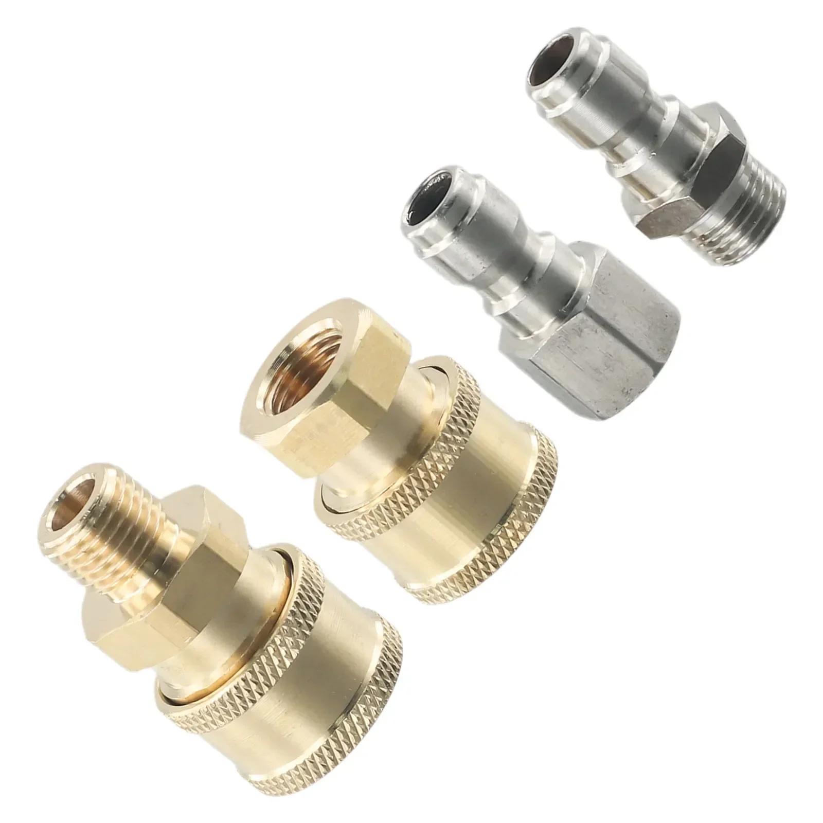 

Spare Adapter Quick Connector 1/4 Male Fitting 4pcs Copper Gold High Pressure Washer Quick Release Replacement Accessories China Mainland