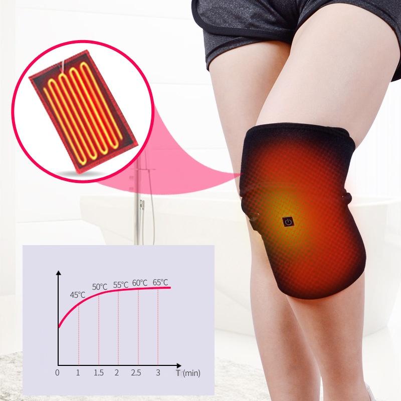Electric Knee Arthritis Thermal Therapy Pad With Adjustable Wrap And Long Power Cord For Pain Relief And Injury Recovery