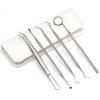 5Pcs1set Stainless Steel Dentist Tools Dental Professional Removal of Dental Calculus