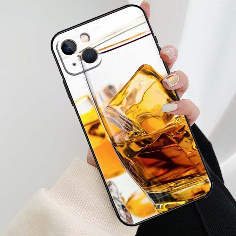 

Cigar Whiskey Ice Drink Phone Case For iPhone 17 Pro Max 16 15 14 11 12 13 Pro Max mini 15 16 Plus 16e 17 Air Cover iPhone 16e