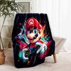 1pc Blanket Super Mario1 Print Design, Lightweight Blanket for Sofa, Bed- Soft &Warm, Gift for All Seasons like Christmas, Halloween