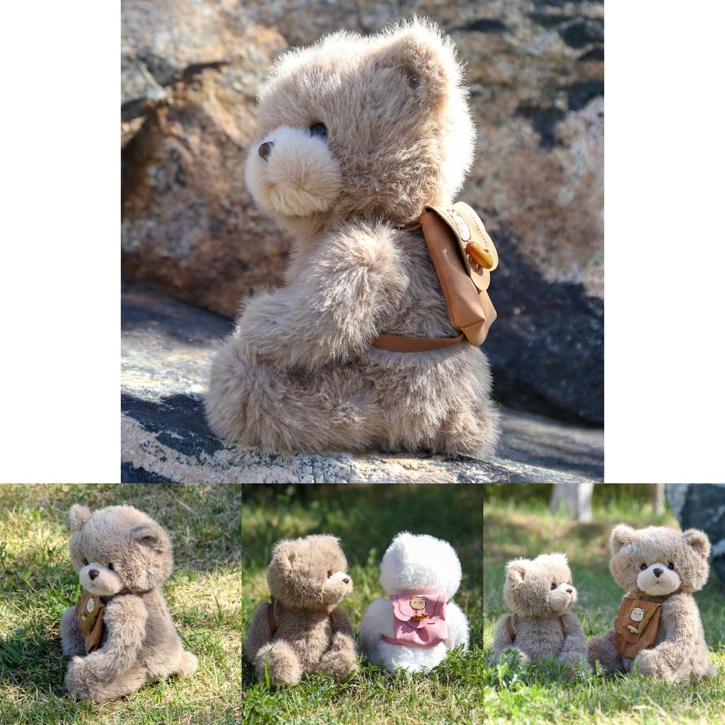 Plush Teddy Bear Backpack Toy With Soft Pp Cotton Filling For Girls Gift