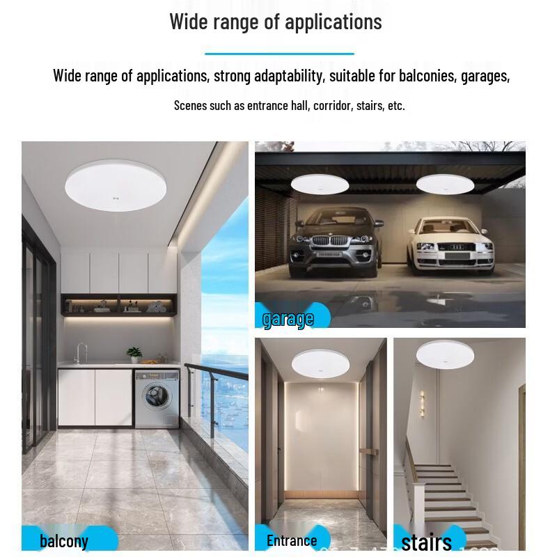 OEING Motion Sensor LED Ceiling Light (2-Pack)