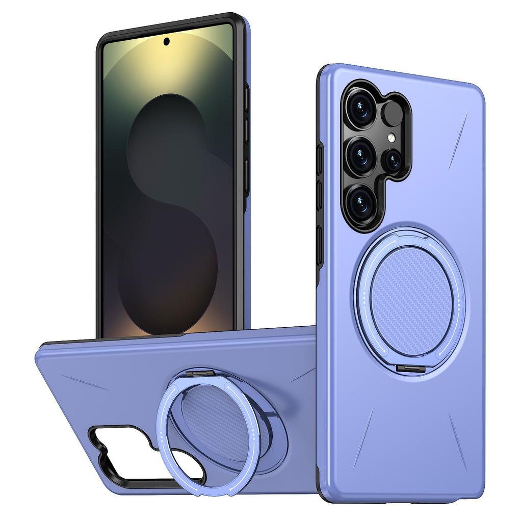 Odolný magnetický kryt na telefon s kroužkem pro Samsung Galaxy S25 Edge Ultra S24 FE S23 A14 Stojan s kroužkem pro Magsafe Pevný kryt