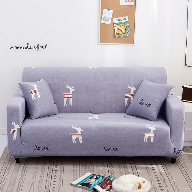 Bedruckter Sofabezug, Stretch-Couchbezüge, Loveseat-Schonbezüge für 2-Sitzer-Kissen, Couch, waschbar, Wohnzimmermöbelschutz