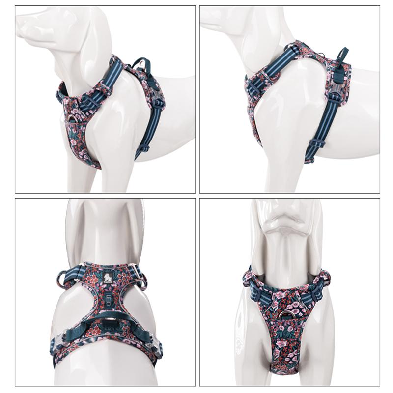 Truelove Escape Proof Pet Vest Reflectiv Light Pure Cotton Padding Dog Harness Training Protective Clothes For Puppy Bulldog