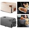 Asiento de Coche Suave para Perro Antideslizante Cama Central para Perros en el Coche Bolsa de Viaje Segura Portátil para Gatos