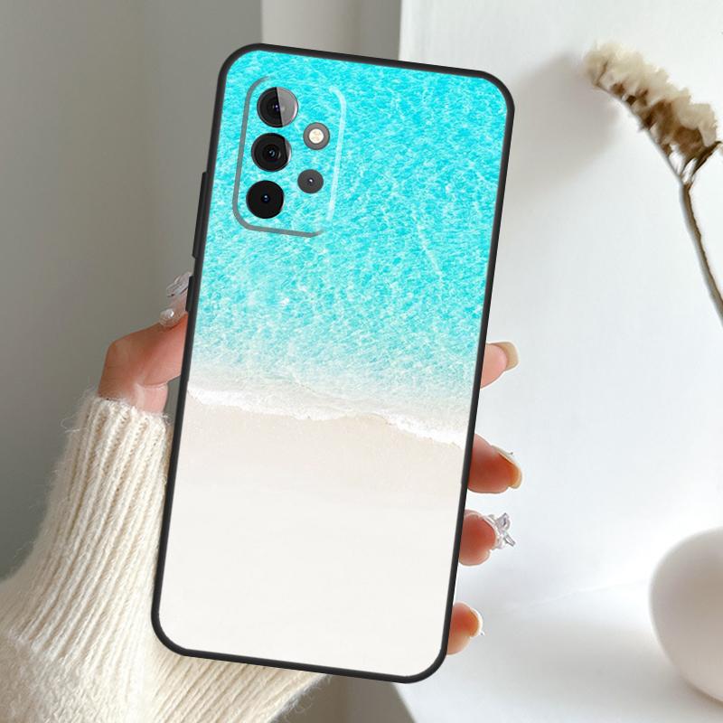 Blue Ocean Waves Sea Case For Samsung Galaxy A34 A54 A14 A15 A35 A55 A16 A26 A36 A56 A52 A12 A32 A13 A33 A53 A17