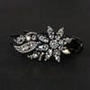 Shiny Rhinestone Hairpin Flower Leaf Duckbill Hair Claws Retro Hair Clips Accessories For Women Shinning Ponytail Headwear