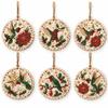 6 stuks DIY Ambachtelijke Parel Diamant Schilderen Kit Kerstman Kerstboom Hangend Ornament Kerst Thema
