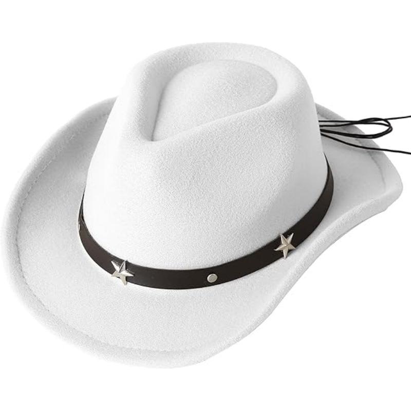 JYL TS DIY Suede Cowboy Hat Outdoor Casual Cap Suede Fabric