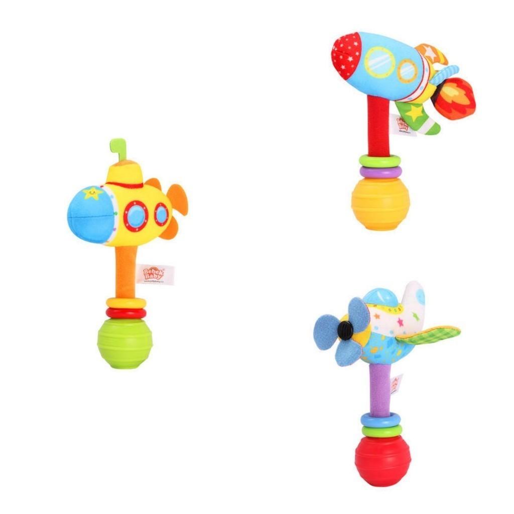 Cute Plush Rattle Bell Baby Toy For 0-3 Year Old Babies