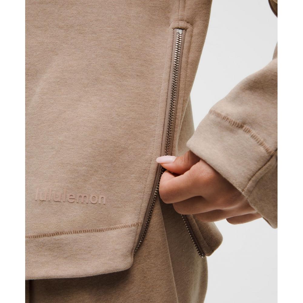 Lululemon Loungeful Relaxed Fit Crewneck Sweatshirt Heathered Nutmeg