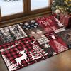 Christmas Entrance Carpet - Retro Snowflake Indoor Floor Mat - Anti-Slip Bathroom Floor Mat - Home Decoration