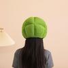 Green Brokkoli Headgear Plush Brokkoli Hat Novel Funny Brokkoli Caps Photography Props Halloween Party Cosplay Costume