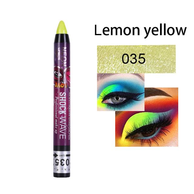 36 Colors Long -Lasting Eyeshadow Pencil Waterproof Pigment Blue Brown Black Eyeliner Pen Women Fashion Color Eye Makeup Cosmetic