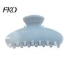 Damage-free Hair Clip Back Head Claw, Macaron Color Shower Clip, Smooth Surface Large Long Claw Anti-Slip Teeth Accessory for Buns Commuting