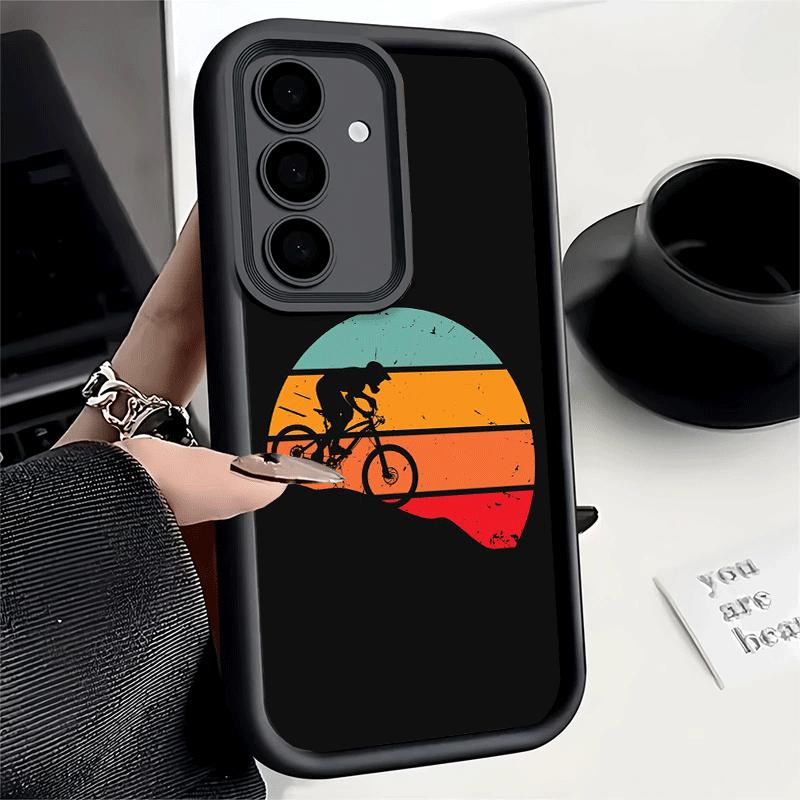 Phone Case for Samsung Galaxy S26 S25 Ultra S24 FE Mountain Bike Bicycle Shell S23 Plus S22 + S21 S20 5G Soft Silicone Funda