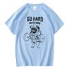 100% Baumwolle Lässiges Mopsleben Herren T-Shirts Mode Nach Hause Gehen Oder Vollgas Geben Herren T-Shirt Oberteile Herren Lockerer Herren T-Shirt Lässiges Sommer