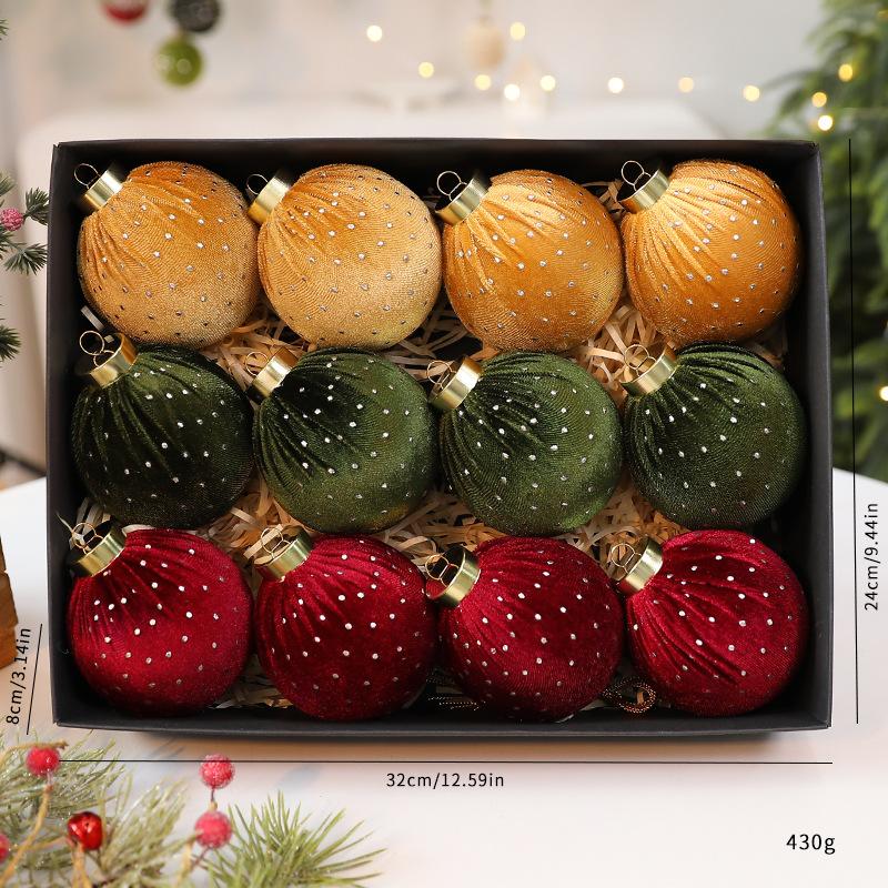 8 см Рождественские шары 8 см Рождественские шары Украшения Бархатные Рождественские шары Праздничные Для праздничного декора Внутренние украшения Вечеринка