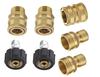 Cross-Border High-Pressure Washer Quick Disconnect Kit: 3/8 Quick Connect, M22 Water Gun Hose Connector, Explosion-Proof.