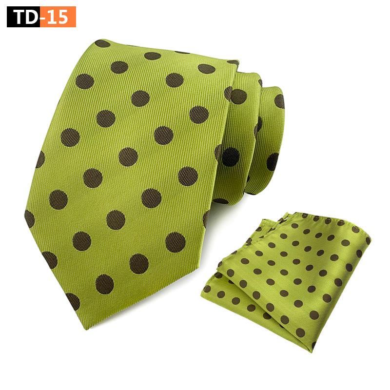 Suit Polka Dot Polka Dot Elegant Atmospheric Suit Tie Pocket Towel Suit