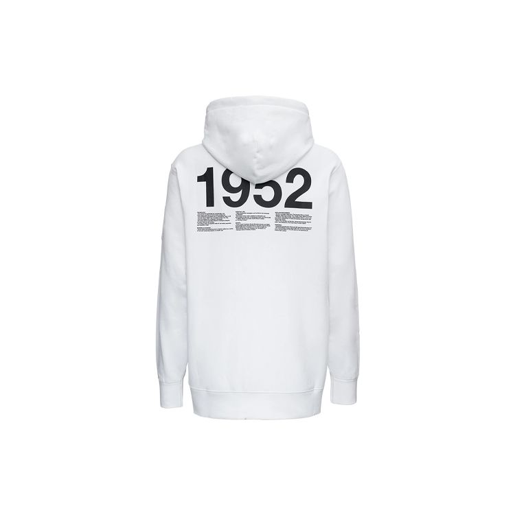 Moncler 1952 Hooded Sweater White Men Tops 8G000-03-809KX-001