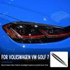 Carbon Fiber Car LED Headlight Protector Head Lamp Eyebrow Sticker Trim For VW Golf 7 GTI MK7 2013-2017 Auto Interior Accessorie