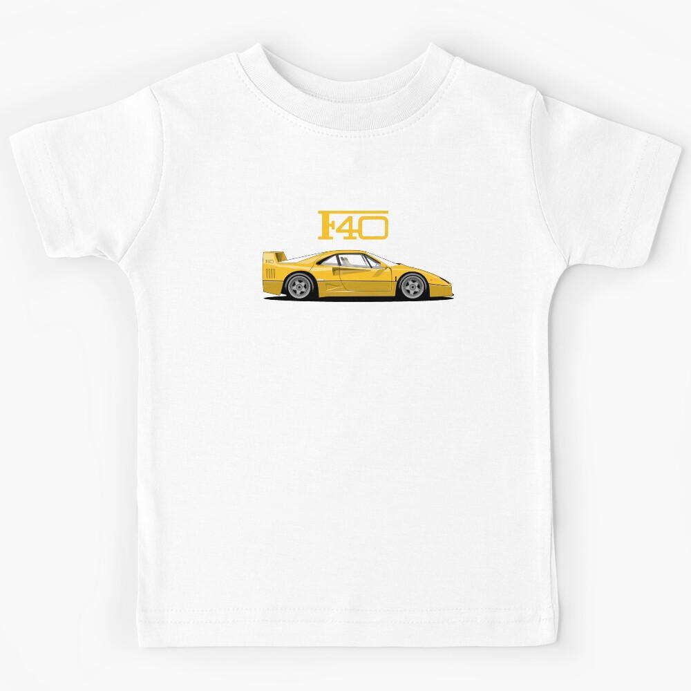 F40 yellow Car Kids T-Shirt 120
