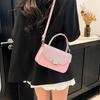 2025 Summer New Niche Women's Wide Shoulder Strap Bag Fashion Casual Popular Hand Bag Foreign Style Single Shoulder Messenger Bag