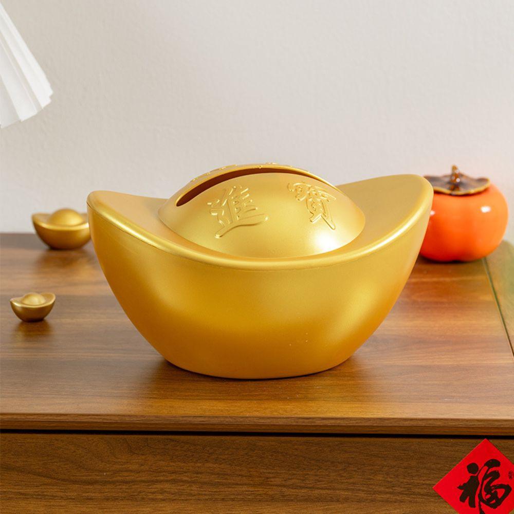 Yuan Bao Shape Chinese-Style Tissue Cover Decorative Napkin Dispenser  Countertop