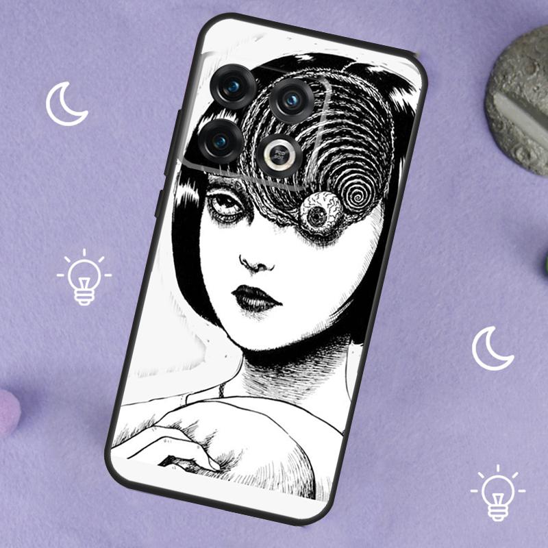 Horror Manga Style For OnePlus Nord 5 CE 2 3 4 Lite N20 N30 Case For OnePlus 15 13 12 11 10 13T 10T 10R 12R 13R